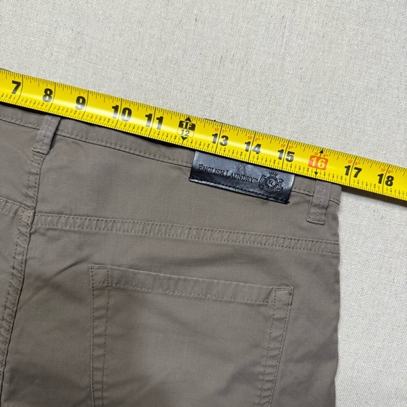 ENGLISH LAUNDRY Men’s 34x30 Stretch Flat Front Casual Chino Pants Khaki - Picture 7 of 7
